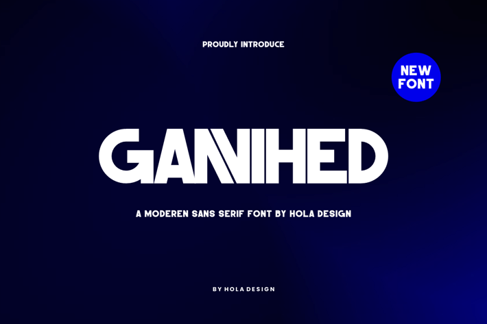 Gannihed - Modern Sans Serif Font