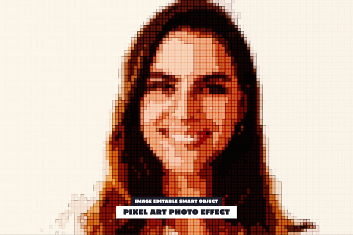 Pixel Art Photo Effect