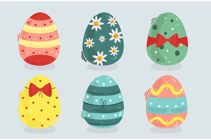 Easter Day Egg Illustration