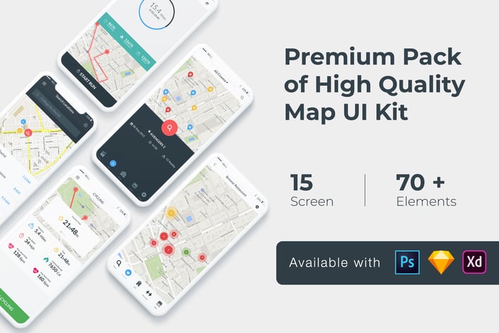 Map Tracking UI KIT