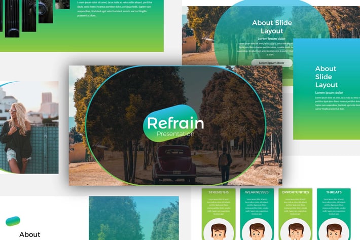 Refrain Keynote Templates