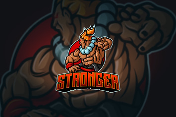 Stronger - Mascot & Esport Logo