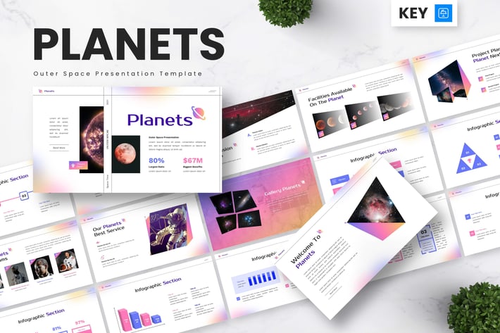 Planets - Outer Space Keynote Templates