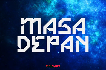 Futuristic Font - Masadepan