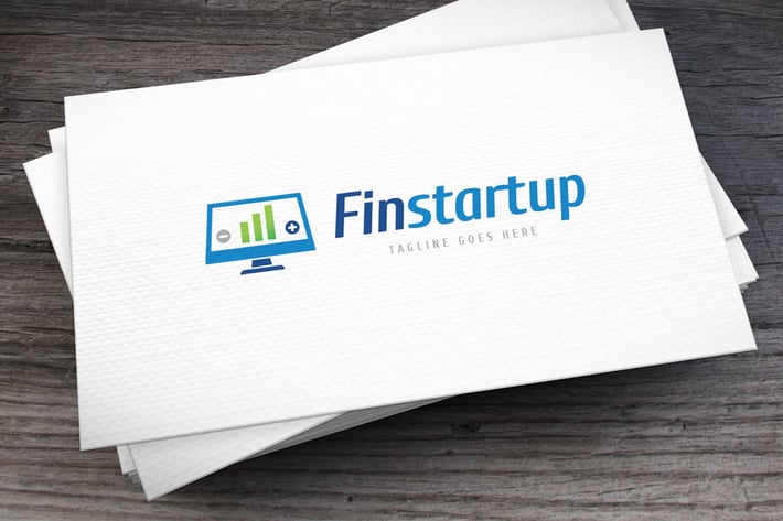 Financial Startup Logo Template