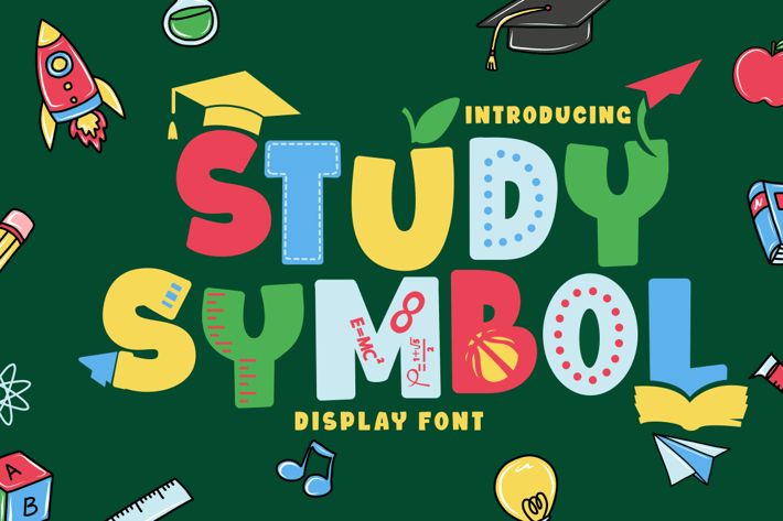 Study Symbol - Quirky Education Theme Font