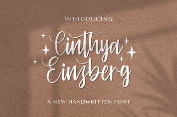 Cinthya Einzberg - Handwritten Font