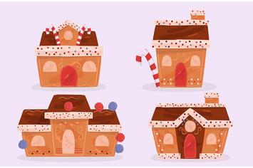 Gingerbread House Illustration