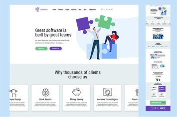 One Page Website Design Template