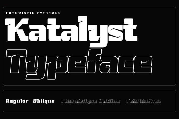 Katalyst - Cutting-Edge Typeface