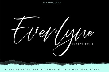 Everlyne | Handwriten Script Font