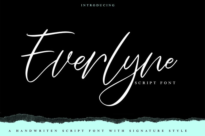 Everlyne | Handwriten Script Font