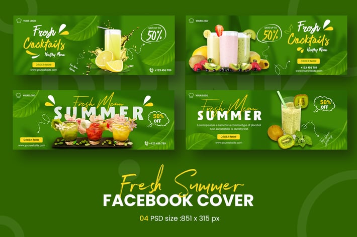 Fresh Summer Facebook Timeline Covers
