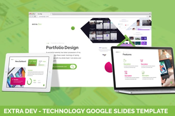 Extra Dev - Technology Google Slides Template