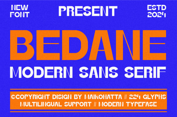 Bedane - Modern Sans Serif