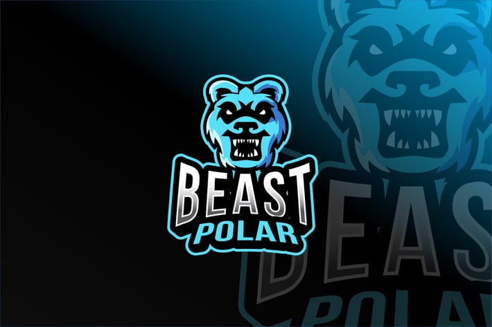 Beast Polar Esport Logo Template