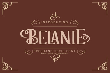 Belanie | Freehand Serif Font