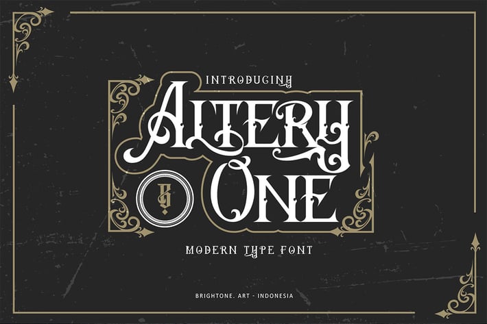 Altery One - classic blackletter