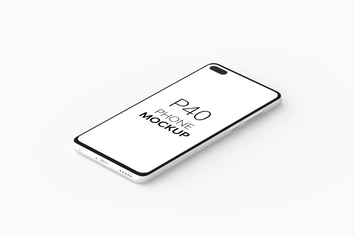 P40 Phone Mockup