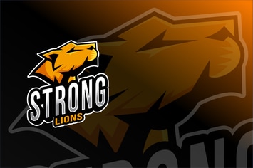 Strong Lions Esport Logo Template