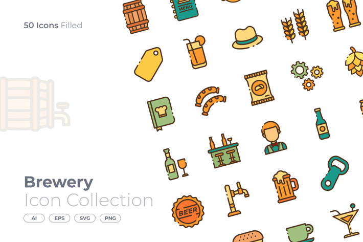 Brewery Filled Icon