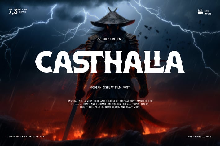 Casthalia - Modern Display Film Font
