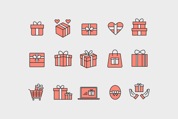 15 Gift and Present Icons