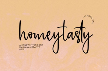 Homeytasty Handwritten Script Font