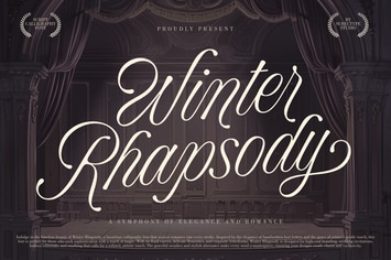 Winter Rhapsody - Luxury Calligraphy Font