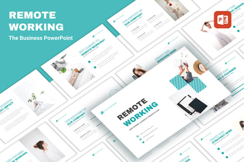 Remote Working - Business PowerPoint Template