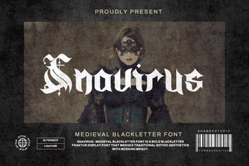 Snavirus - Medieval Blackletter Font