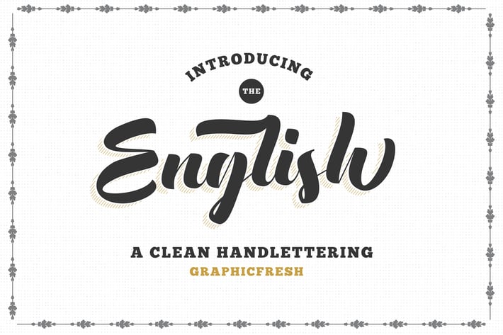 The English Font - Vintage Lettering