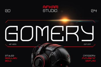 Gomery - Modern Futuristic Display Font