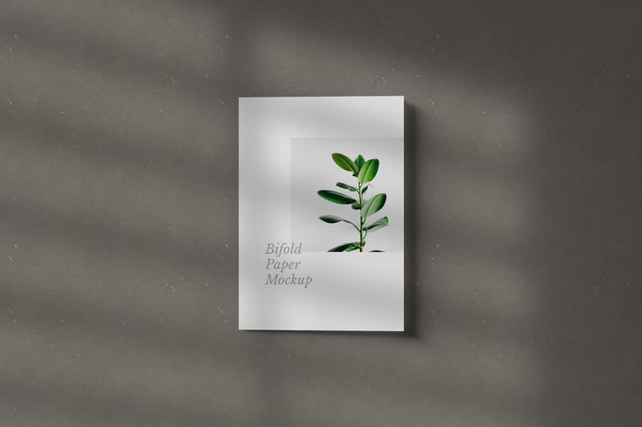 Bifold Paper Mockup