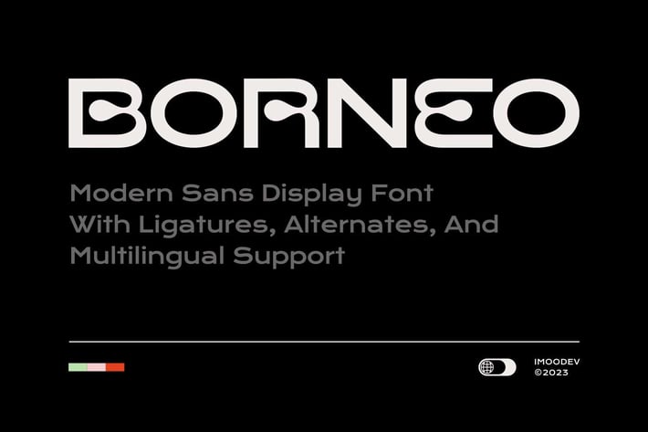 Borneo - Modern Sans Display Font