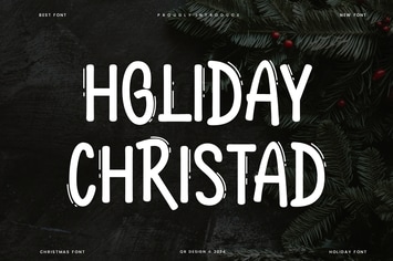 Holiday Christad - Christmas Display Font