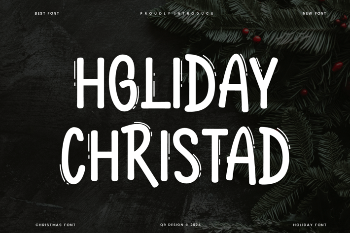 Holiday Christad - Christmas Display Font