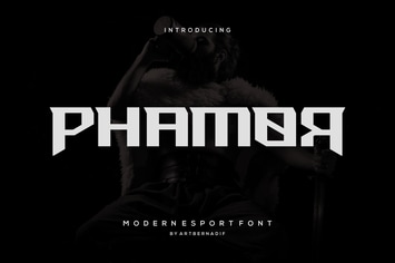 Phamor - Modern Esport Font