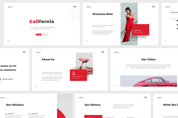 California Company Profile Powerpoint Template