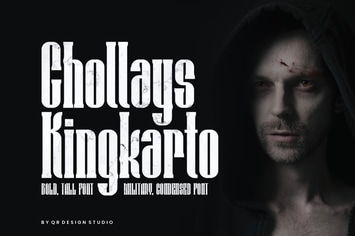 Chollays Kingkarto - Tall & Military Font