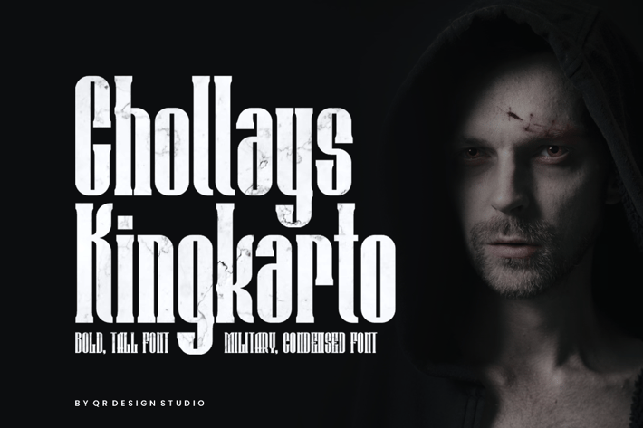 Chollays Kingkarto - Tall & Military Font