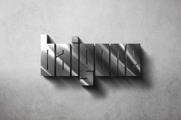 Metallic Mirror Mockup Scene 