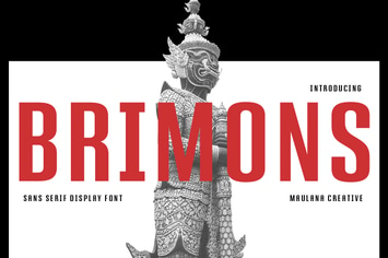 Brimons Sans Serif Display Font