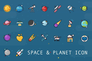 Planet & Space Icon