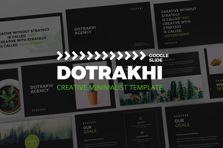 Dotrakhi - Creative Minimal Google Slide Template