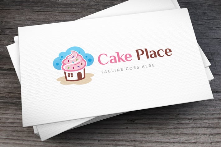 Cake Place Logo Template