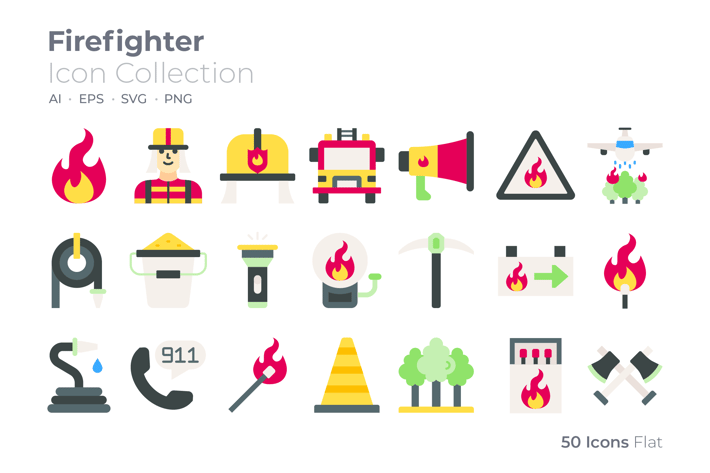 FIre Fighter Color Icon