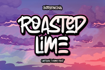 Roasted Lime - Cartoon Display Font