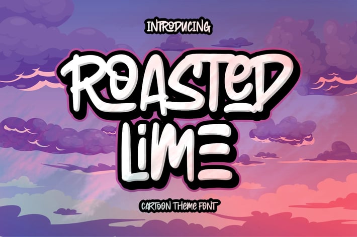 Roasted Lime - Cartoon Display Font