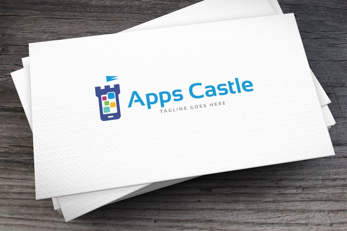 Apps Castle Logo Template